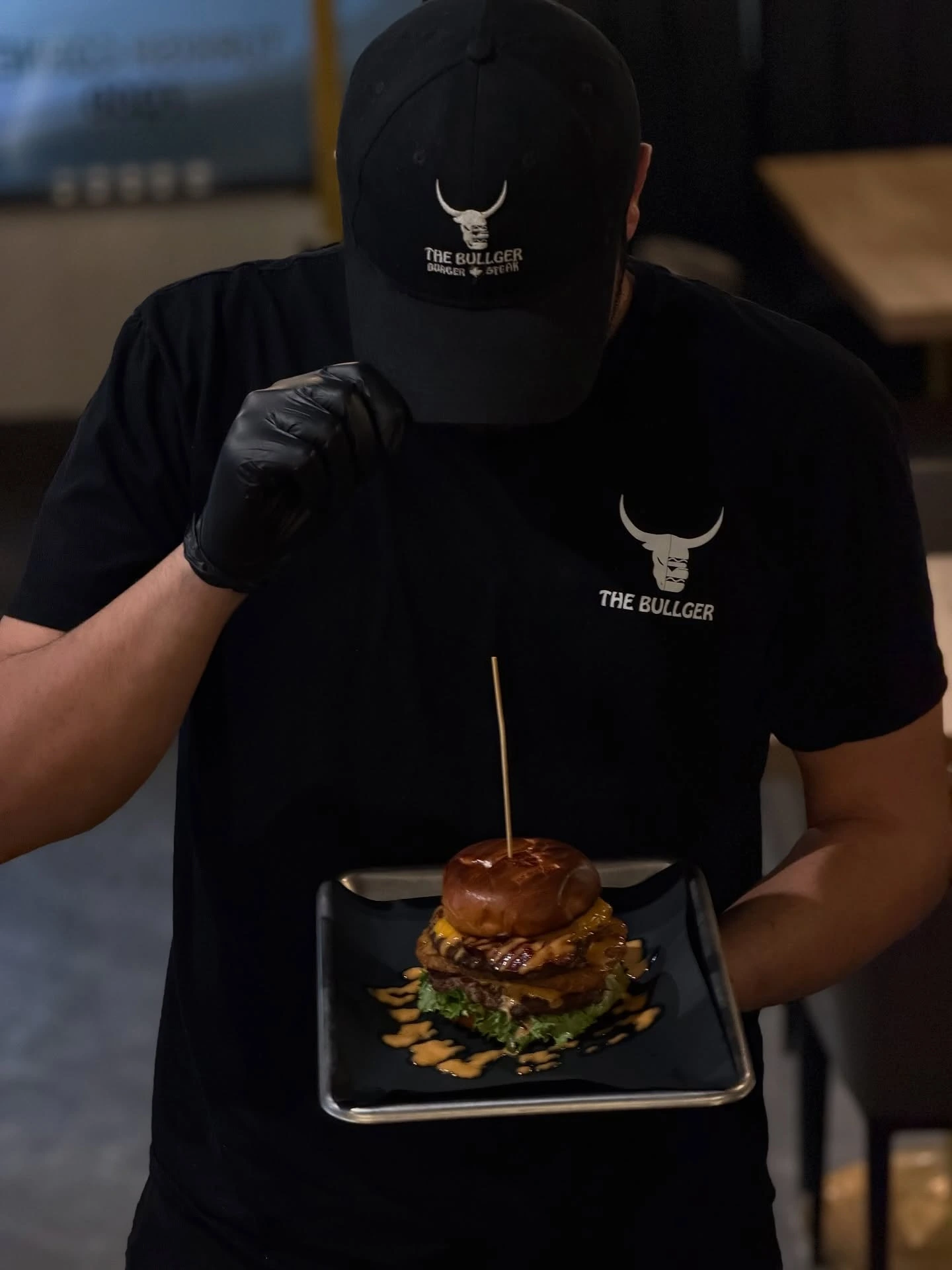 The Bullger burger close-up